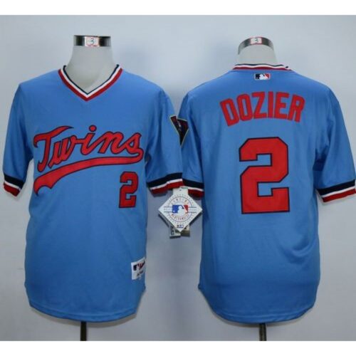 6863af986ce8c_1 Twins #2 Brian Dozier Light Blue 1984 Turn Back The Clock Stitched MLB Jersey
