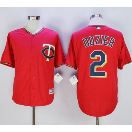 6863afa96ab01_1 Twins #2 Brian Dozier Red New Cool Base Stitched MLB Jersey