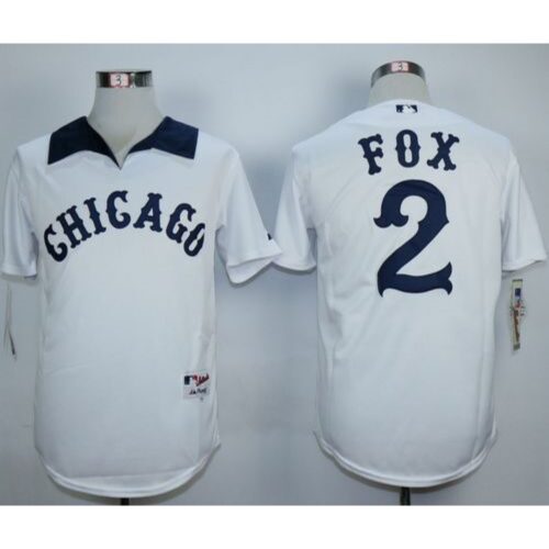 6863afda099d6_1 White Sox #2 Nellie Fox White 1976 Turn Back The Clock Stitched MLB Jersey
