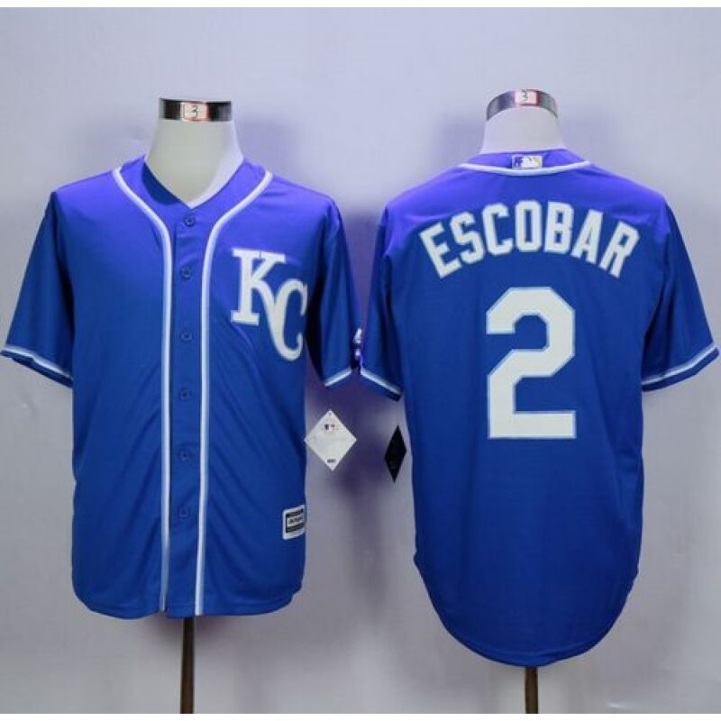 6863b0134a524_1 Royals #2 Alcides Escobar Blue Alternate 2 New Cool Base Stitched MLB Jersey