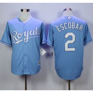 6863b04f1a5f2_1 Royals #2 Alcides Escobar Light Blue Alternate 1 New Cool Base Stitched MLB Jersey