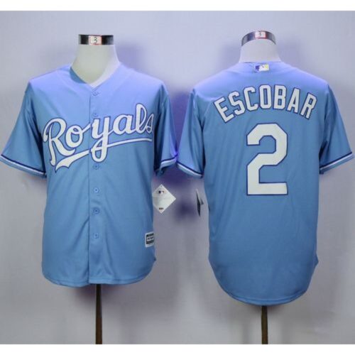 6863b04f1a5f2_1 Royals #2 Alcides Escobar Light Blue Alternate 1 New Cool Base Stitched MLB Jersey