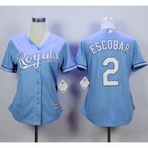6863b0565a243_1 Royals #2 Alcides Escobar Light Blue Home Women's Stitched MLB Jersey