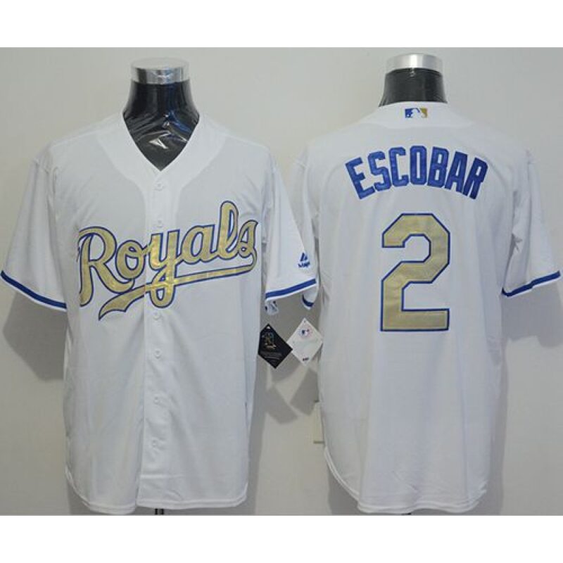 6863b080c5cda_1 Royals #2 Alcides Escobar White New Cool Base 2015 World Series Champions Gold Program Stitched MLB Jersey