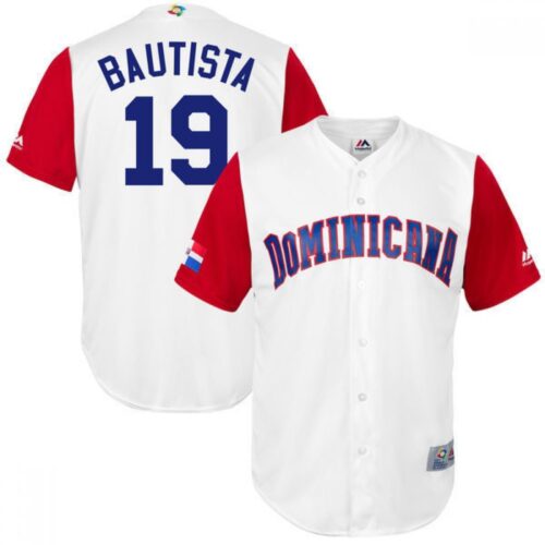 6863b0a829470_1 Men's Dominican Republic Baseball #19 Jose Bautista White 2017 World Baseball Classic Stitched WBC Jersey