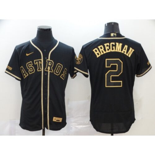 6863b0ab8c190_1 Men's Houston Astros #2 Alex Bregman 2020 Blak Golden Flex Base Stitched MLB Jersey