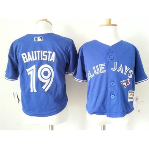 6863b0db12c60_1 Toddler Blue Jays #19 Jose Bautista Blue Cool Base Stitched MLB Jersey