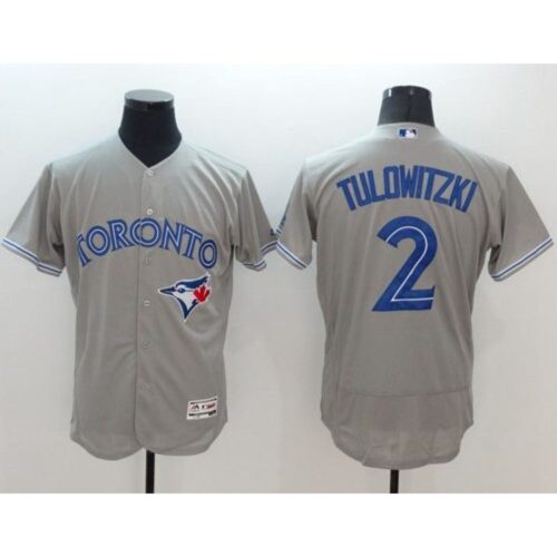6863b0f4b767b_1 Blue Jays #2 Troy Tulowitzki Grey Flexbase Authentic Collection Stitched MLB Jersey