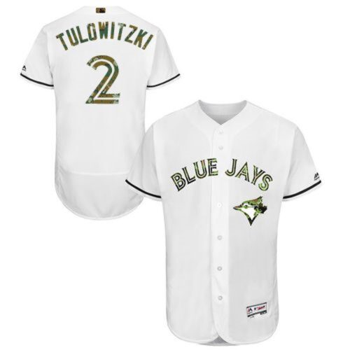 6863b121d4a3b_1 Blue Jays #2 Troy Tulowitzki White Flexbase Authentic Collection 2016 Memorial Day Stitched MLB Jersey