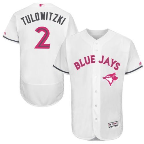 6863b1254e2a4_1 Blue Jays #2 Troy Tulowitzki White Flexbase Authentic Collection 2016 Mother's Day Stitched MLB Jersey