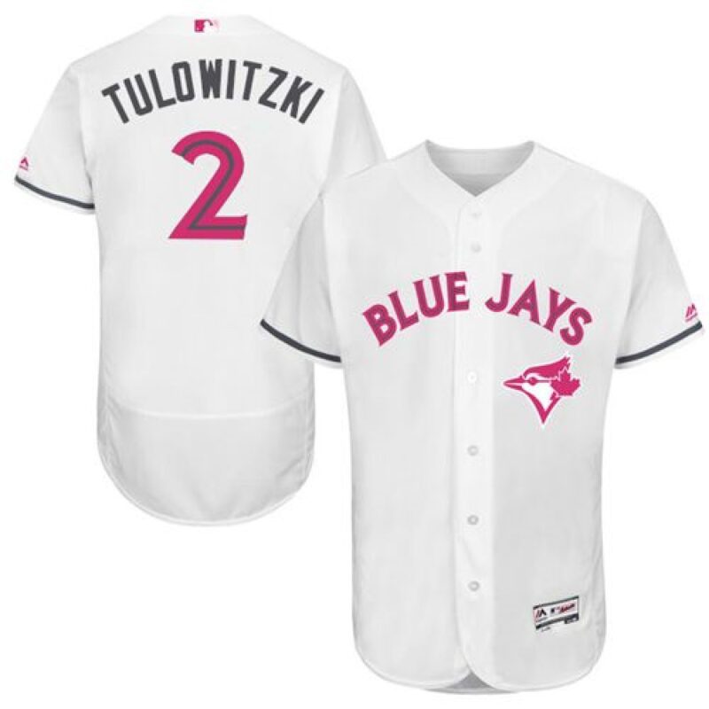 6863b1254e2a4_1 Blue Jays #2 Troy Tulowitzki White Flexbase Authentic Collection 2016 Mother's Day Stitched MLB Jersey
