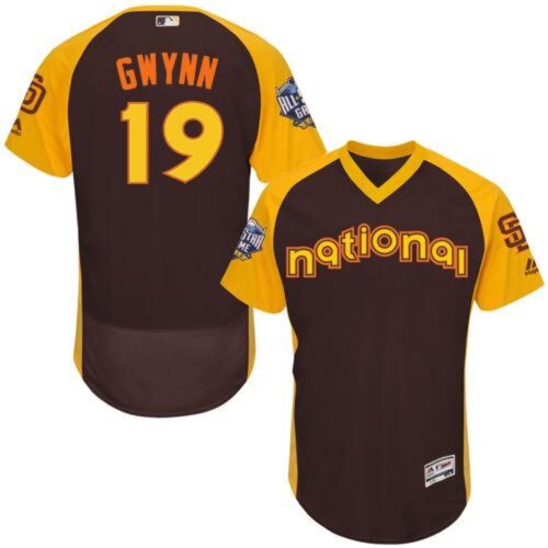 6863b1ac73e5f_1 Padres #19 Tony Gwynn Brown Flexbase Authentic Collection 2016 All-Star National League Stitched MLB Jersey
