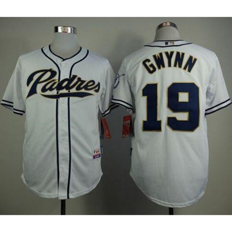 6863b1c62af00_1 Padres #19 Tony Gwynn White Home Cool Base Stitched MLB Jersey