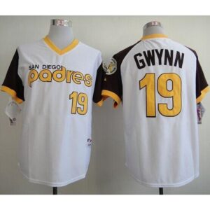 6863b1c9b51fe_1 Padres #19 Tony Gwynn White 1978 Turn Back The Clock Stitched MLB Jersey