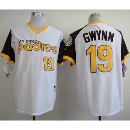 6863b1c9b51fe_1 Padres #19 Tony Gwynn White 1978 Turn Back The Clock Stitched MLB Jersey