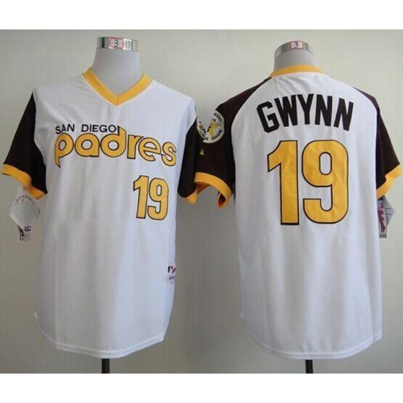 6863b1c9b51fe_1 Padres #19 Tony Gwynn White 1978 Turn Back The Clock Stitched MLB Jersey