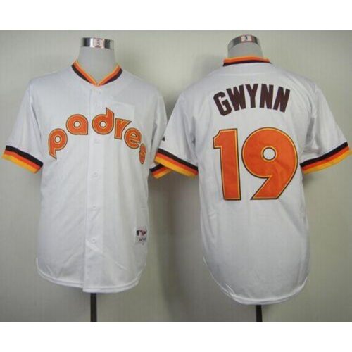 6863b1cd76bb9_1 Padres #19 Tony Gwynn White 1984 Turn Back The Clock Stitched MLB Jersey