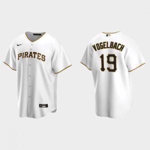 6863b22141f2b_1 Men's Pittsburgh Pirates #19 Daniel Vogelbach White Cool Base Stitched Jersey