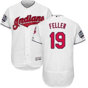 6863b24fd58be_1 indians #19 Bob Feller White Flexbase Authentic Collection 2016 World Series Bound Stitched MLB Jersey