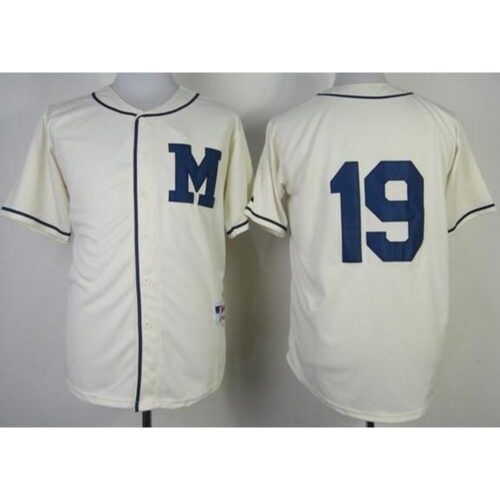 6863b25aaaaf0_1 Brewers #19 Robin Yount Cream 1913 Turn Back The Clock Stitched MLB Jersey
