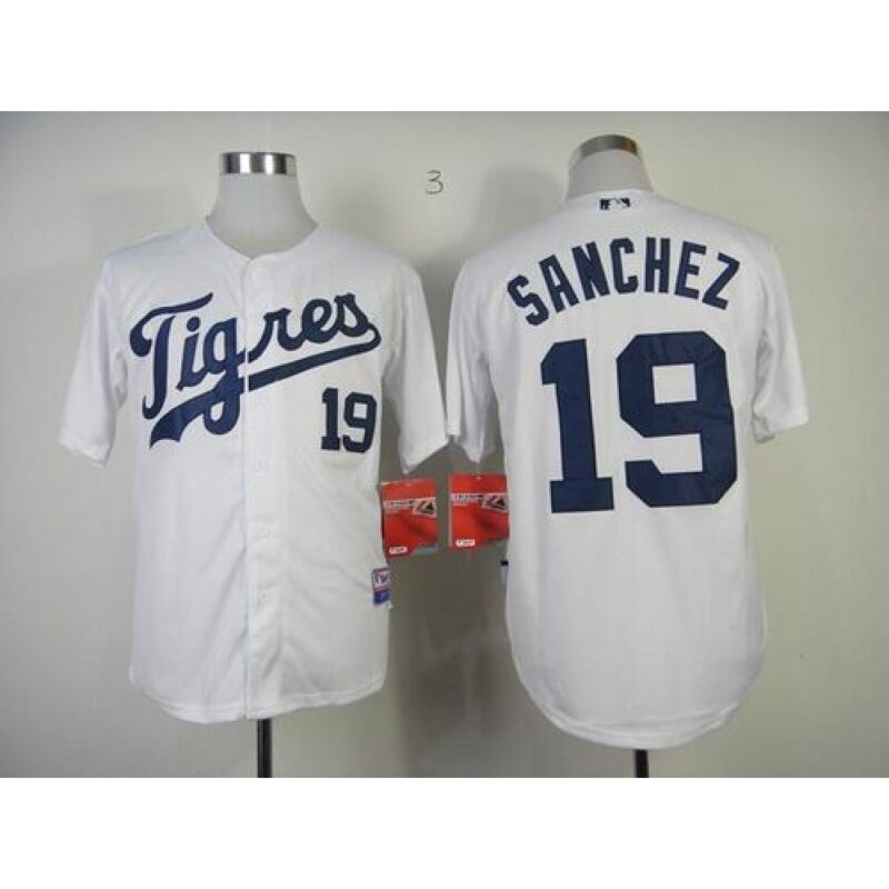 6863b27718bd2_1 Tigers #19 Anibal Sanchez White "Los Tigres" Stitched MLB Jersey