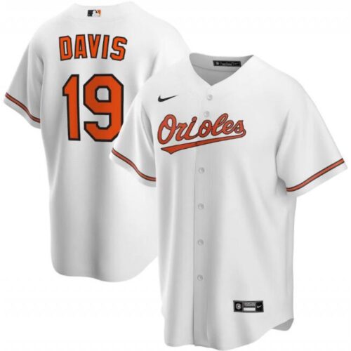 6863b28842025_1 Men's Baltimore Orioles #19 Chris Davis White Cool Base Stitched Jersey