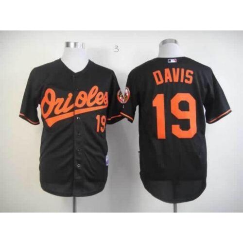6863b28baeefb_1 Orioles #19 Chris Davis Black Cool Base Stitched MLB Jersey