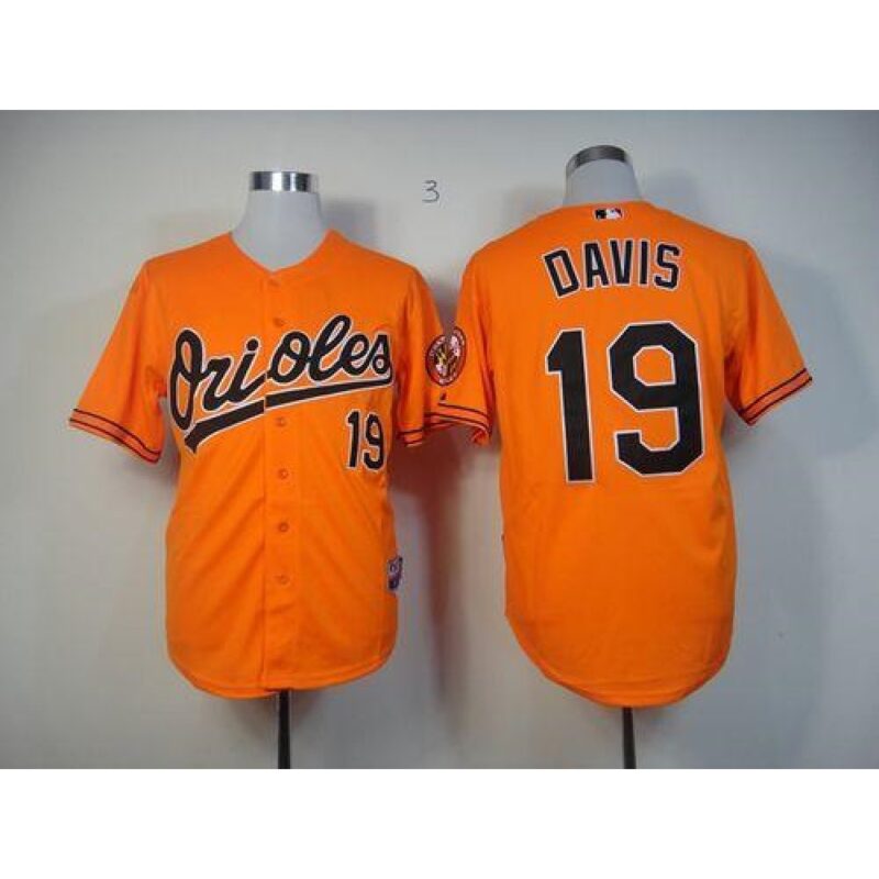 6863b2a62b00c_1 Orioles #19 Chris Davis Orange Cool Base Stitched MLB Jersey