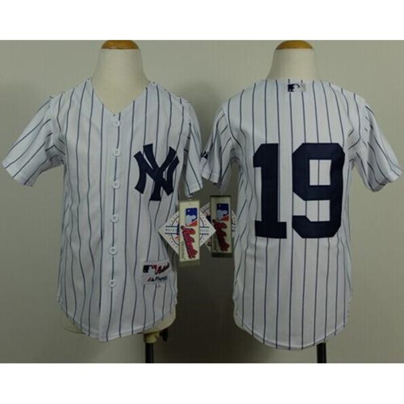 6863b2c9e7739_1 Yankees #19 Masahiro Tanaka White Stitched Youth MLB Jersey