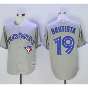 6863b33fc48d9_1 Blue Jays #19 Jose Bautista Grey New Cool Base 40th Anniversary Stitched MLB Jersey