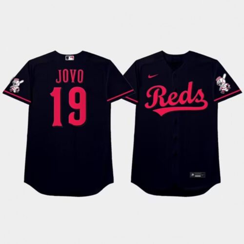 6863b3a72b6ae_1 Men's Cincinnati Reds #19 Joey Votto 2021 Black Stitched Baseball Jersey