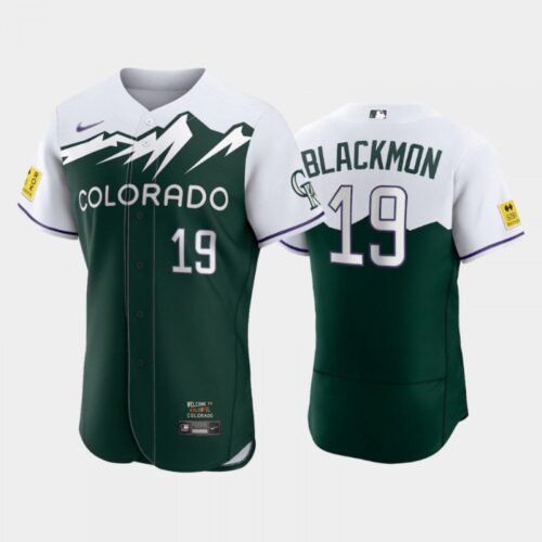 6863b3df73fb4_1 Men's Colorado Rockies #19 Charlie Blackmon 2022 Green City Connect Flex Base Stitched Jersey