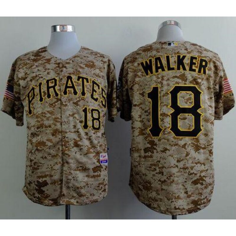 6863b4cc08bb1_1 Pirates #18 Neil Walker Camo Alternate Cool Base Stitched MLB Jersey