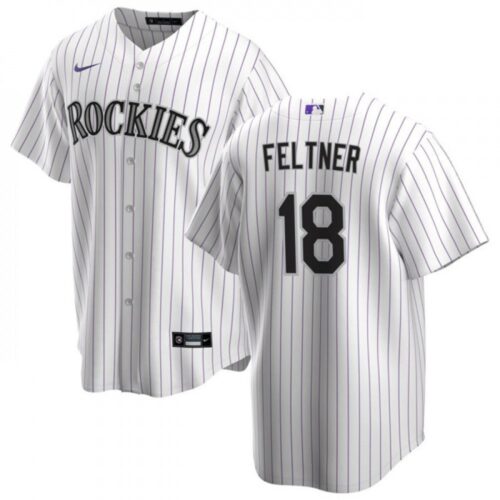 6863b50341092_1 Men's Colorado Rockies #18 Ryan Feltner White Stitched Baseball Jersey