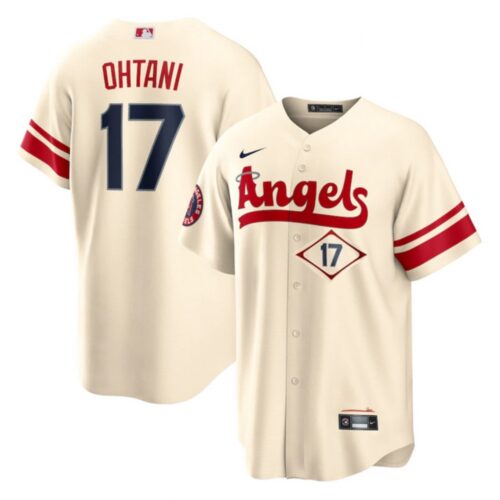 6863b5b43f2ac_1 Youth Los Angeles Angels #17 Shohei Ohtani 2022 Cream City Connect Stitched Jersey