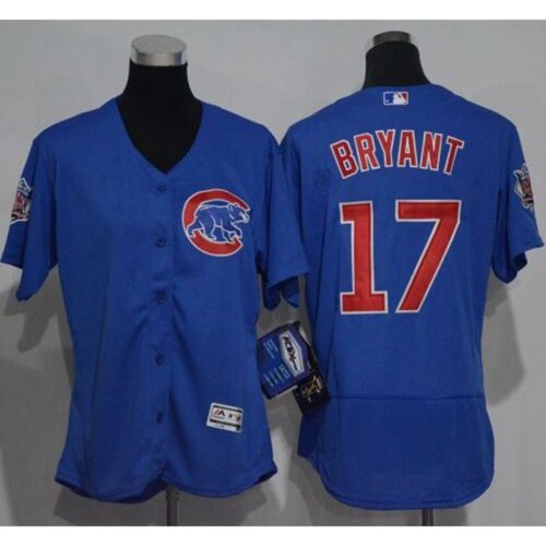 6863b5c14c32f_1 Cubs #17 Kris Bryant Blue Flexbase Authentic Women's Stitched MLB Jersey