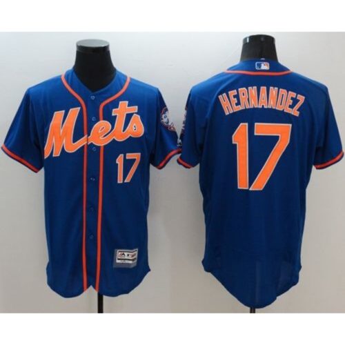 6863b5c847f00_1 Mets #17 Keith Hernandez Blue Flexbase Authentic Collection Stitched Jersey