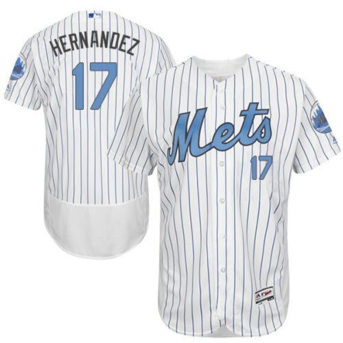 6863b5d587c6c_1 Mets #17 Keith Hernandez White(Blue Strip) Flexbase Authentic Collection 2016 Father's Day Stitched MLB Jersey