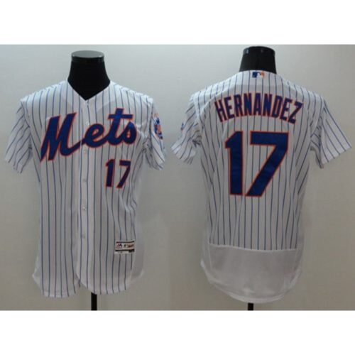 6863b5d8c6d2f_1 Mets #17 Keith Hernandez White(Blue Strip) Flexbase Authentic Collection Stitched MLB Jersey