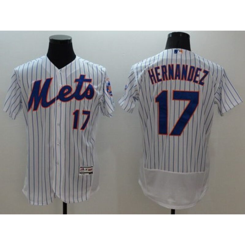 6863b5d8c6d2f_1 Mets #17 Keith Hernandez White(Blue Strip) Flexbase Authentic Collection Stitched MLB Jersey