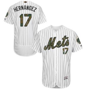 6863b5e045a13_1 Mets #17 Keith Hernandez White(Blue Strip) Flexbase Authentic Collection 2016 Memorial Day Stitched MLB Jersey
