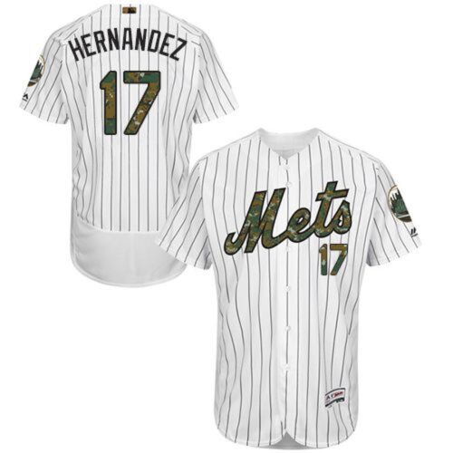 6863b5e045a13_1 Mets #17 Keith Hernandez White(Blue Strip) Flexbase Authentic Collection 2016 Memorial Day Stitched MLB Jersey