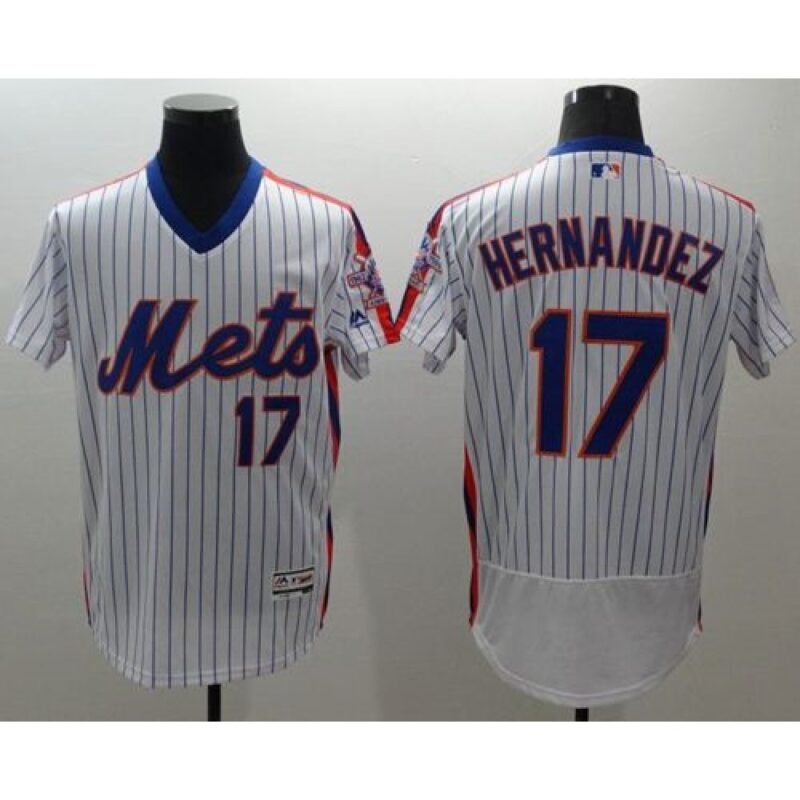 6863b5e3bd6d4_1 Mets #17 Keith Hernandez White(Blue Strip) Flexbase Authentic Collection Alternate Stitched MLB Jersey