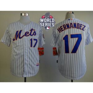 6863b5e70812c_1 Mets #17 Keith Hernandez White(Blue Strip) Home Cool Base W/2015 World Series Patch Stitched MLB Jersey