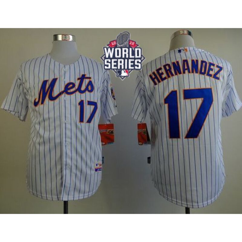 6863b5e70812c_1 Mets #17 Keith Hernandez White(Blue Strip) Home Cool Base W/2015 World Series Patch Stitched MLB Jersey