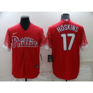 6863b5faa8343_1 Men's Philadelphia Phillies #17 Rhys Hoskins Red Cool Base Stitched Jersey