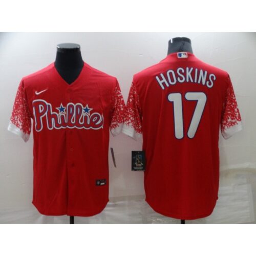 6863b5faa8343_1 Men's Philadelphia Phillies #17 Rhys Hoskins Red Cool Base Stitched Jersey