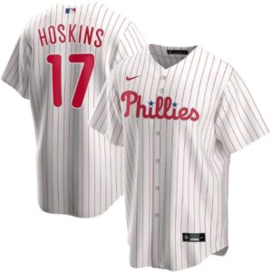 6863b605a0fea_1 Men's Philadelphia Phillies #17 Rhys Hoskins White Cool Base Stitched Jersey