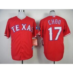 6863b61d79f3a_1 Rangers #17 Shin-Soo Choo Red Cool Base Stitched MLB Jersey