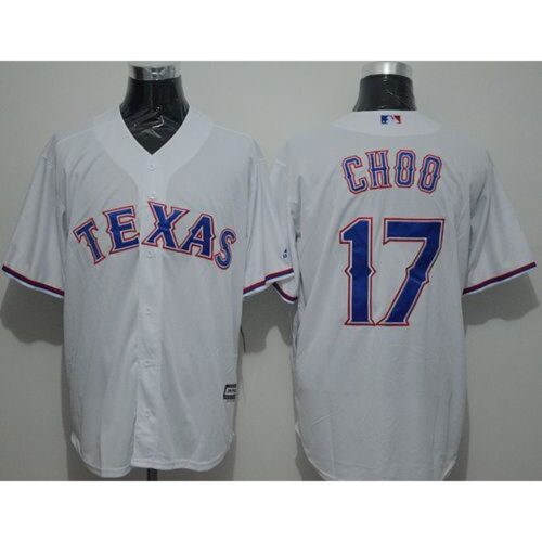 6863b631007df_1 Rangers #17 Shin-Soo Choo White New Cool Base Stitched MLB Jersey